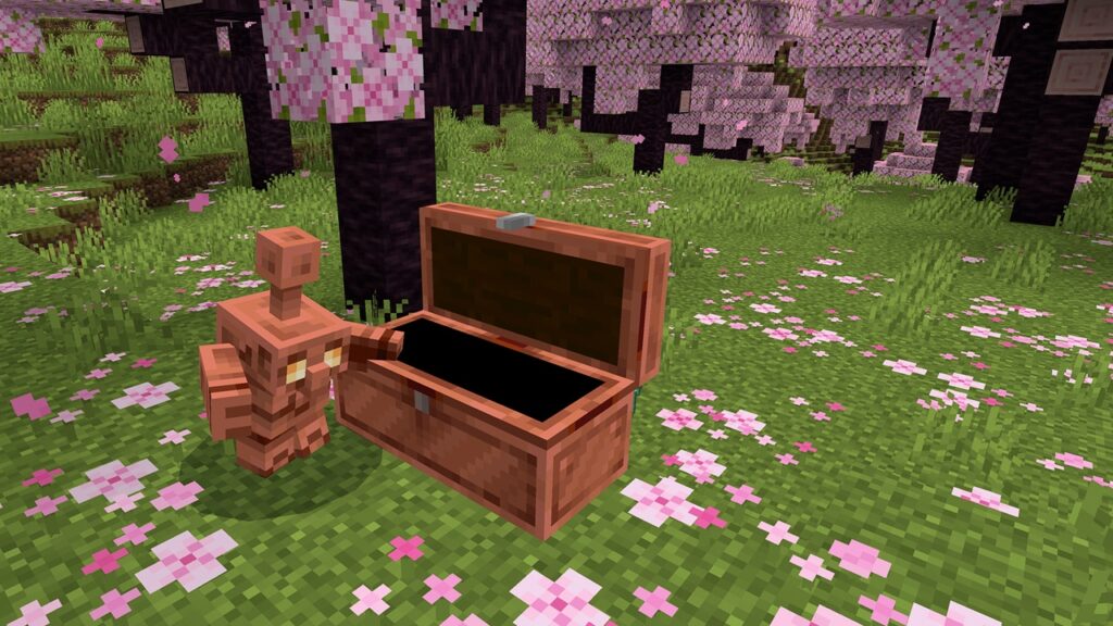 Minecraft Screenshot Copper Golem Chest